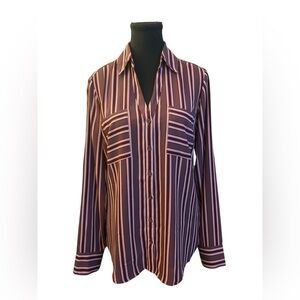 Express Portofino Long Sleeve Button Down Shirt EUC M